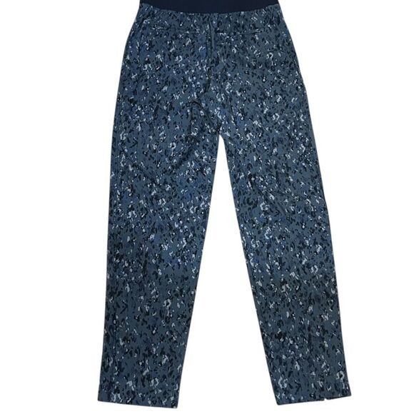 Athleta Brooklyn Ankle Pants in Captivate Chrome Blue Print Size 2 style 837436 - Picture 4 of 13